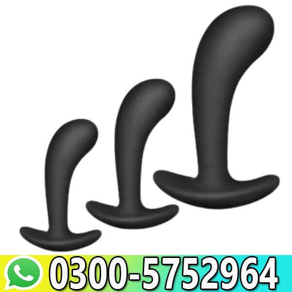 3Pcs Silicone Anal Butt Plugs In Pakistan